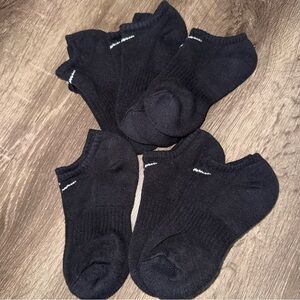 NWOT Nike Everyday Black No Show Socks Dri-Fit 3Y-5Y / Women’s 4-6 | 6-Pack